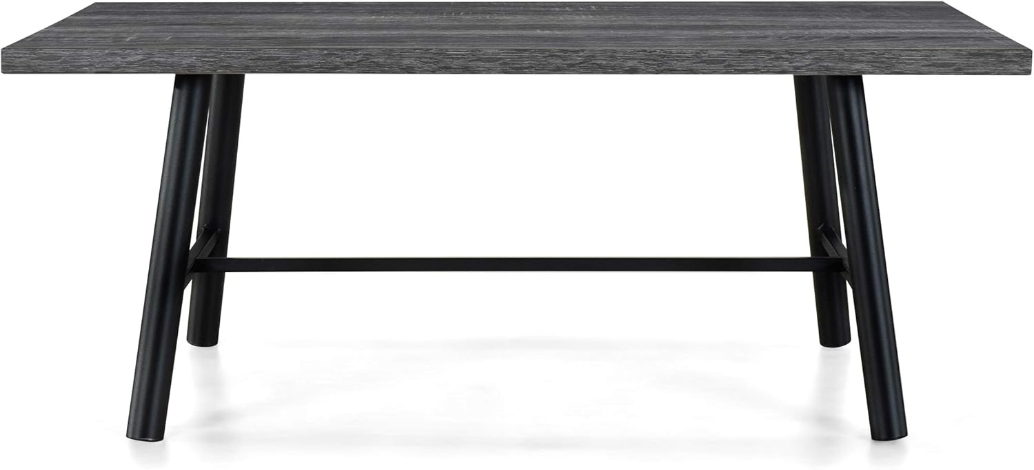 Christopher Knight Home Mid-Century Modern Coffee Table, Sonoma Gray Oak and Black