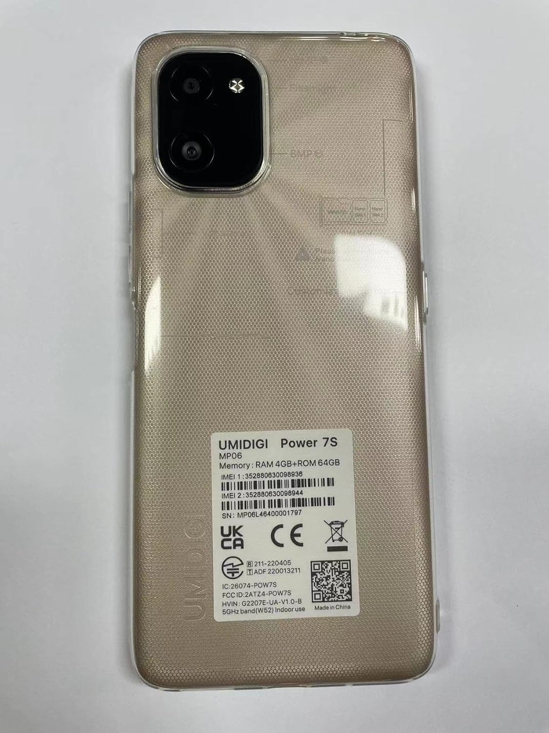 UMIDIGI Power 7S – Teléfono celular, 4 GB+64 GB 6150 mAh batería desbloqueada con pantalla completa de 6.7 pulgadas + teléfono inteligente Android