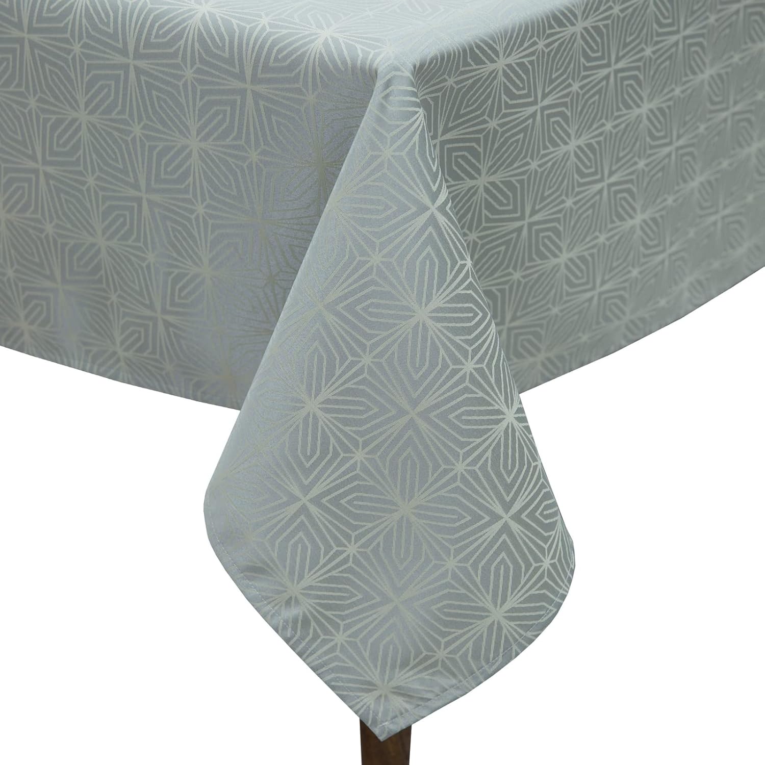 GLORY SEASON Mantel rectangular con textura de damasco, moderno, sólido y pesado, tela jacqard lavable, mantel rectangular para decoración de mesa