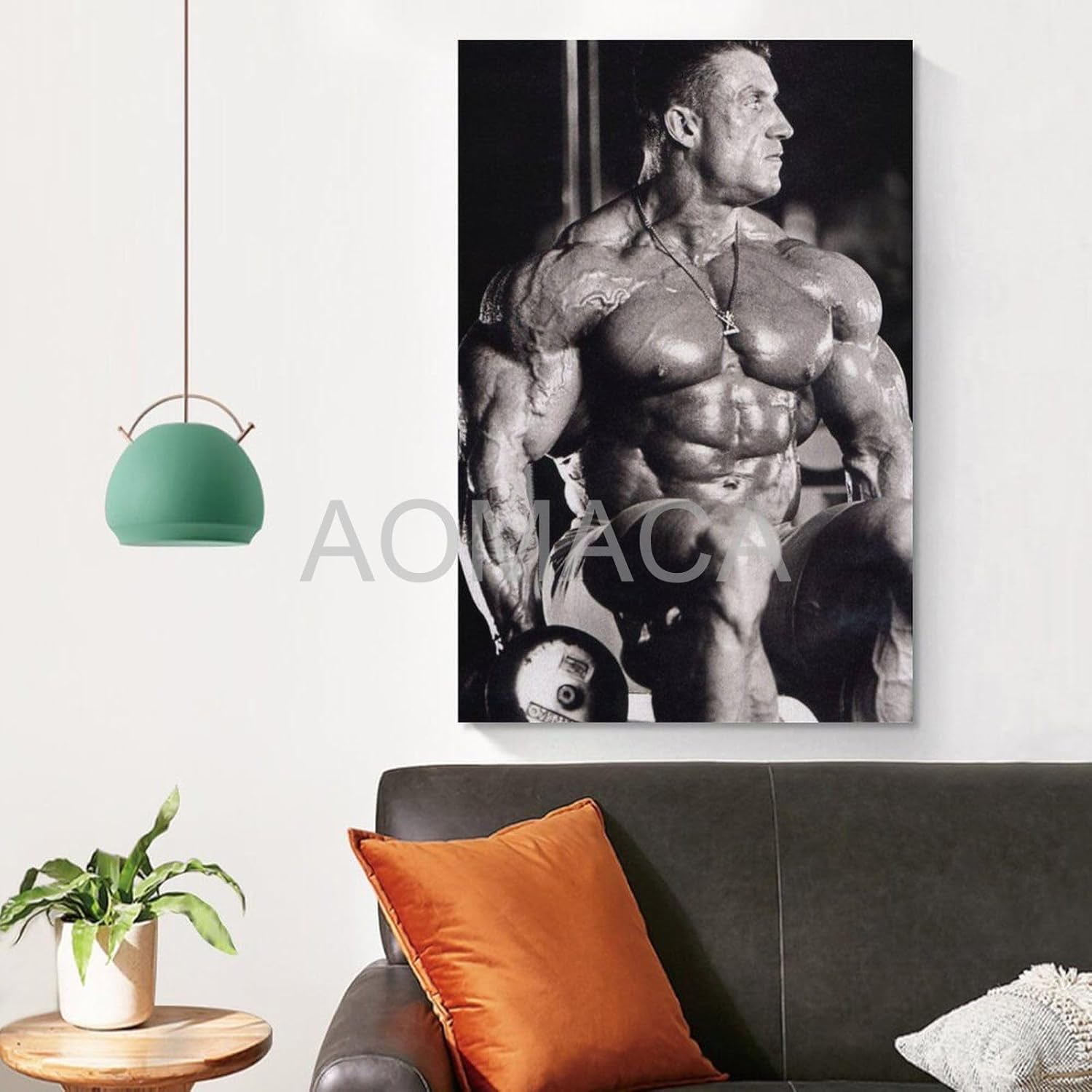 MOJDI Póster de arte de fitness Dorian Yates para culturista, pintura en lienzo, póster de arte de pared para dormitorio, sala de estar, decoración