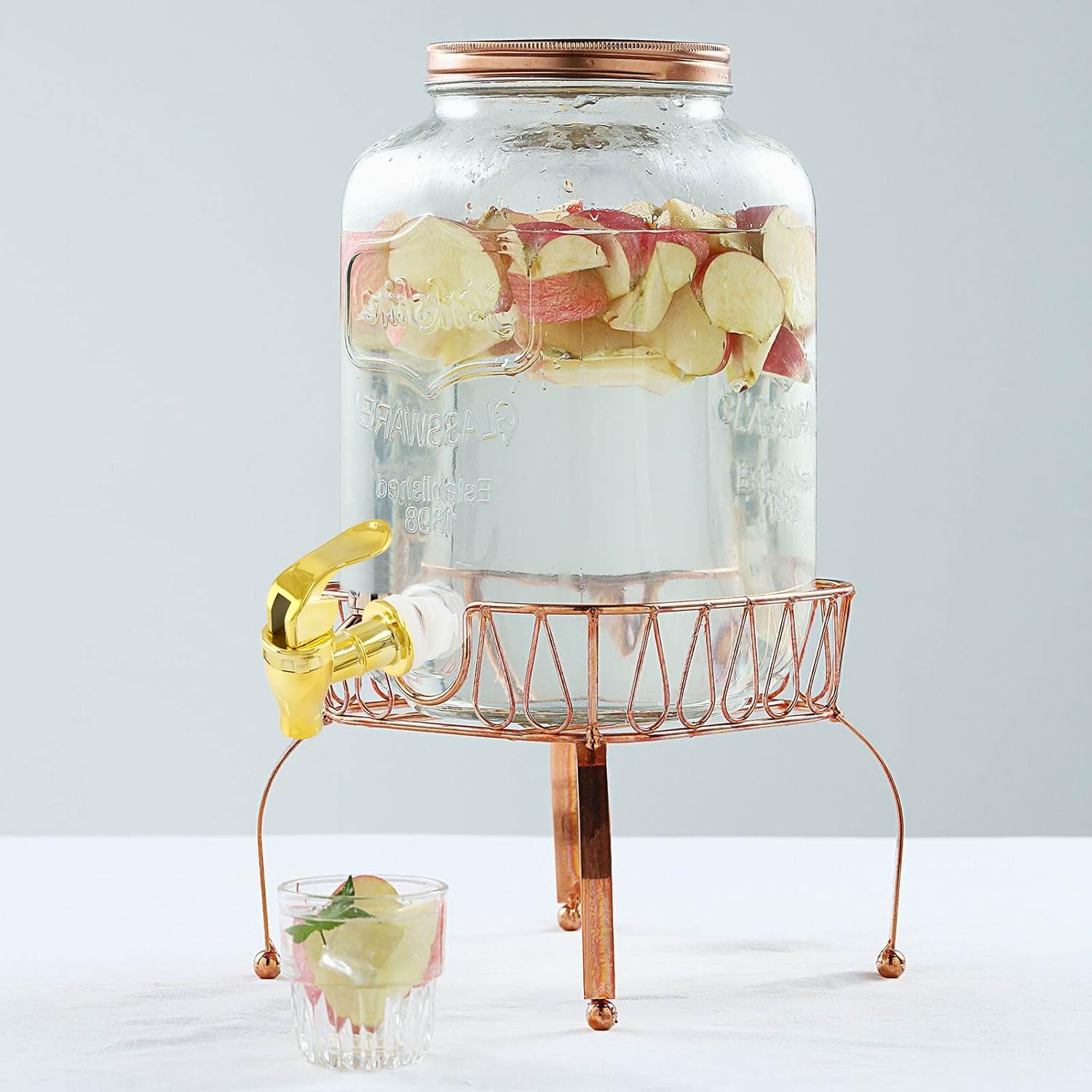 2 piezas de espiga para dispensador de bebidas, reemplazo de grifo de plástico estilo empuje, repuesto para dispensador de agua de bebida, dorado