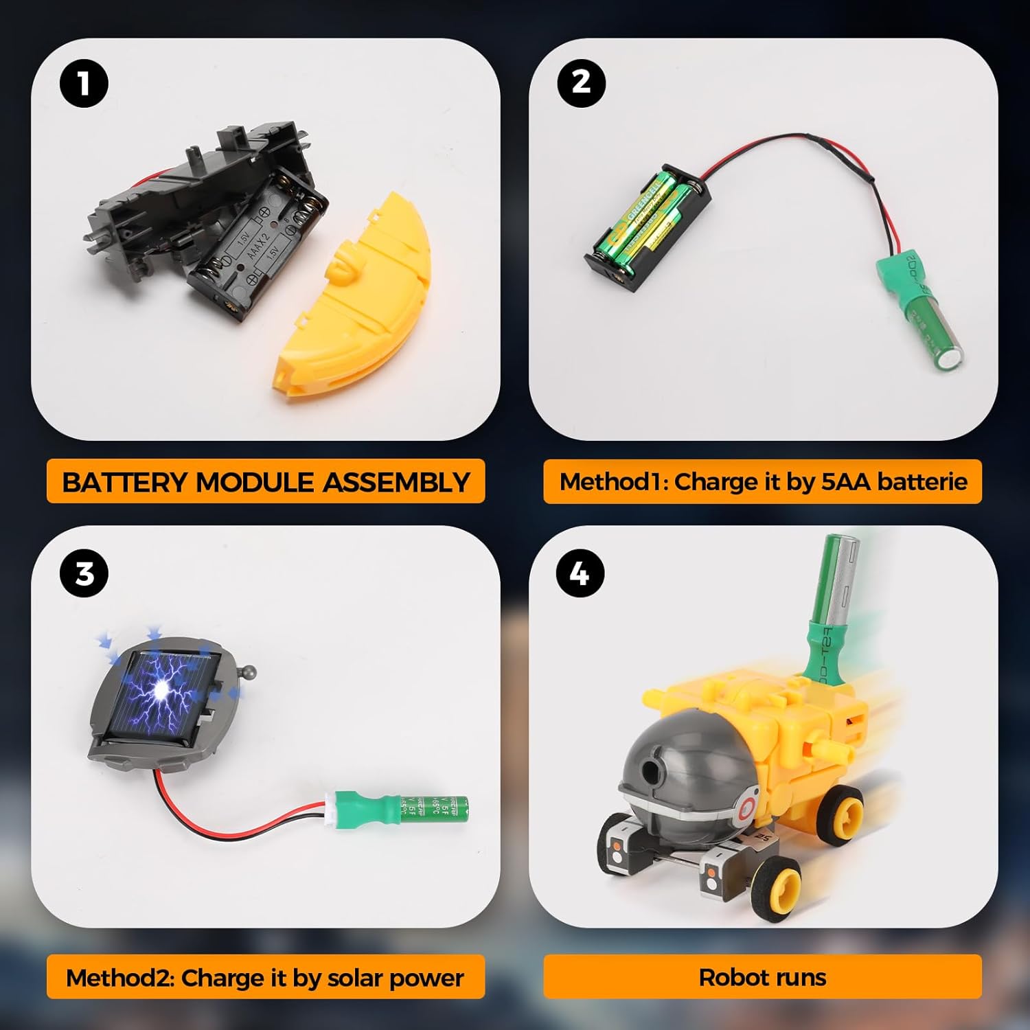 Proyectos de tallo de robot solar para niños de 8 a 12 años, 10 a 14 años, juguetes espaciales, kit robótico de ciencia, experimento, modelo de