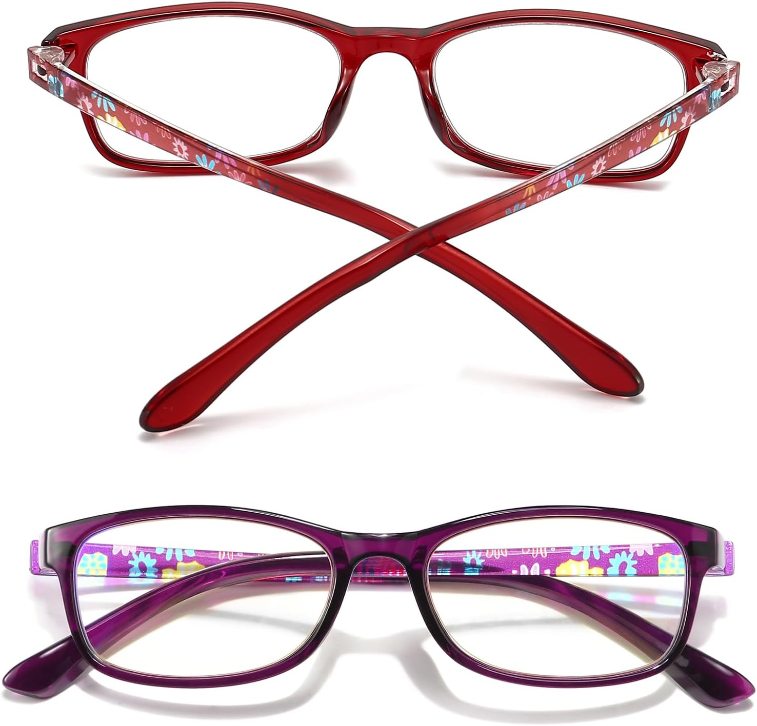RaoOG Lentes de lectura para mujer, con bloqueo de luz azul, lectores de computadora, lentes flexibles antifatiga oculardeslumbramientoUV