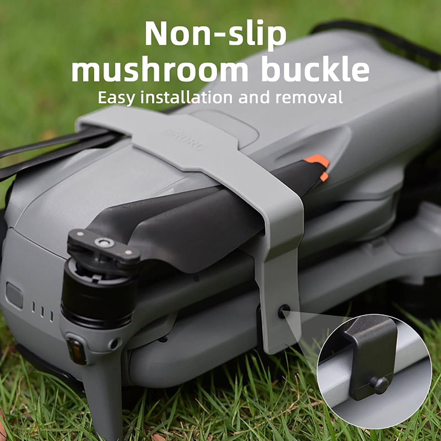 Soporte de hélice para DJI Air 3, protector de hélices estabilizador, correa fija, accesorios para drones (gris y naranja)