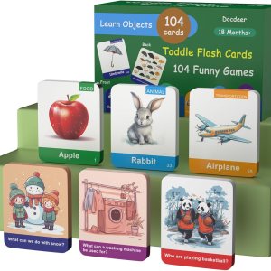 Docdeer Tarjetas didácticas para niños pequeños de 208 lados -104 Objetos de Aprende Alimentos Animales Tarjetas 2 3 4 5 6 7 8 Docdeer Tarjetas didácticas para niños pequeños de 208 lados -104 Objetos de Aprende Alimentos Animales Tarjetas 2 3 4 5 6 7 8