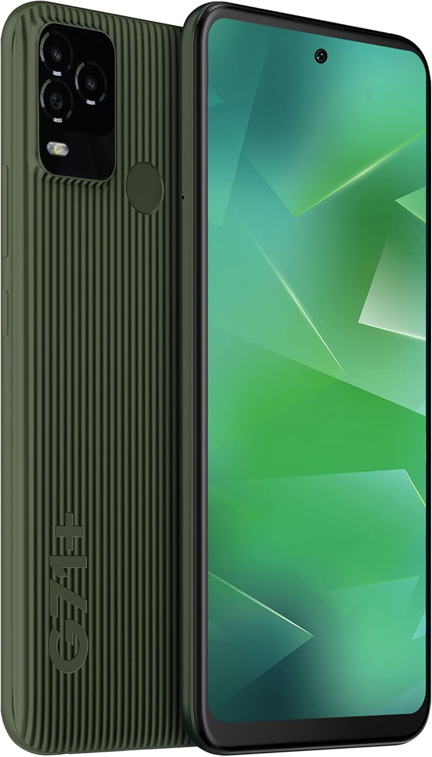BLU G71+  2022  Batería de 3 días  Desbloqueada  Pantalla HD+ de 6.5 pulgadas  Versión de EE. UU.  1284 GB  Verde