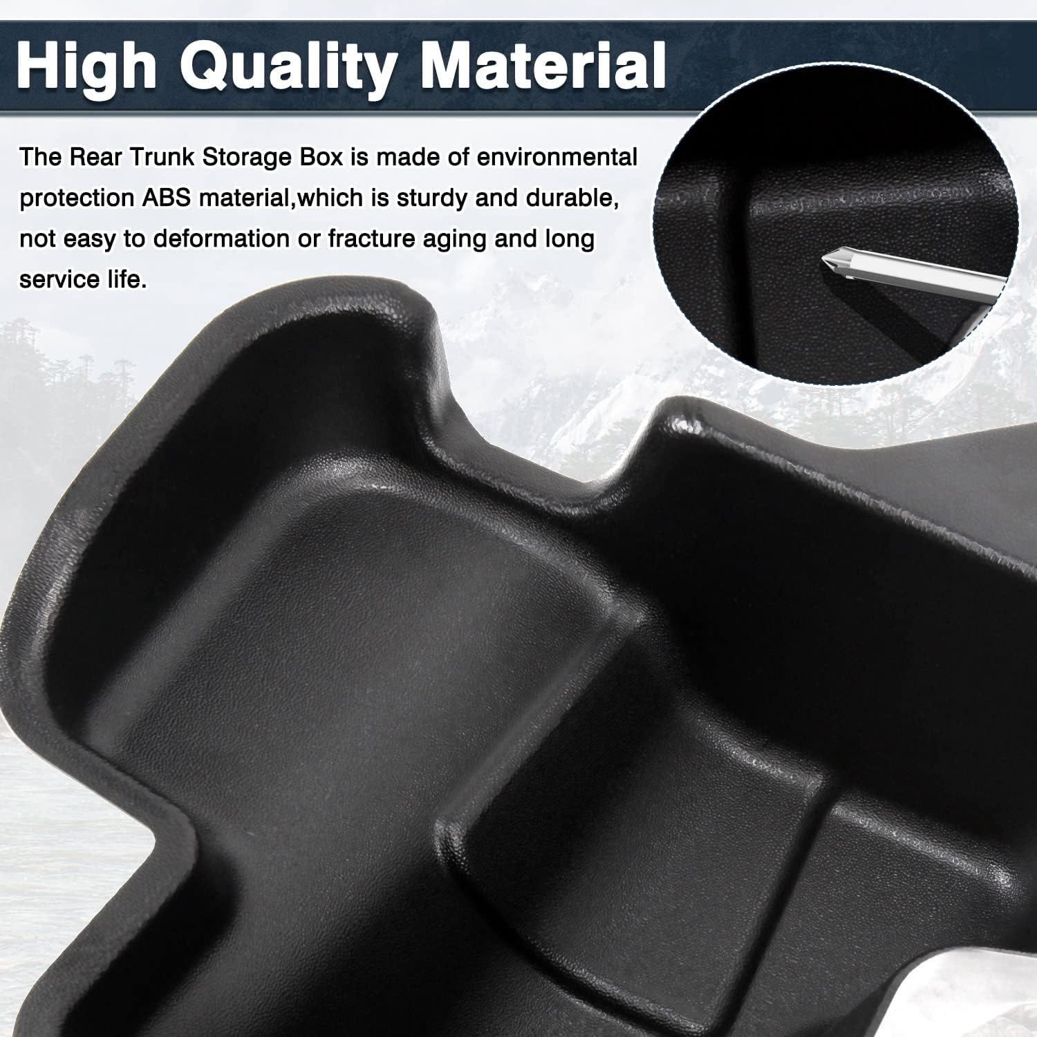 Bandeja de almacenamiento para maletero lateral de carga trasera para Jeep Wrangler JL 2018-2023, organizador de carga, color negro, 2 unidades (no