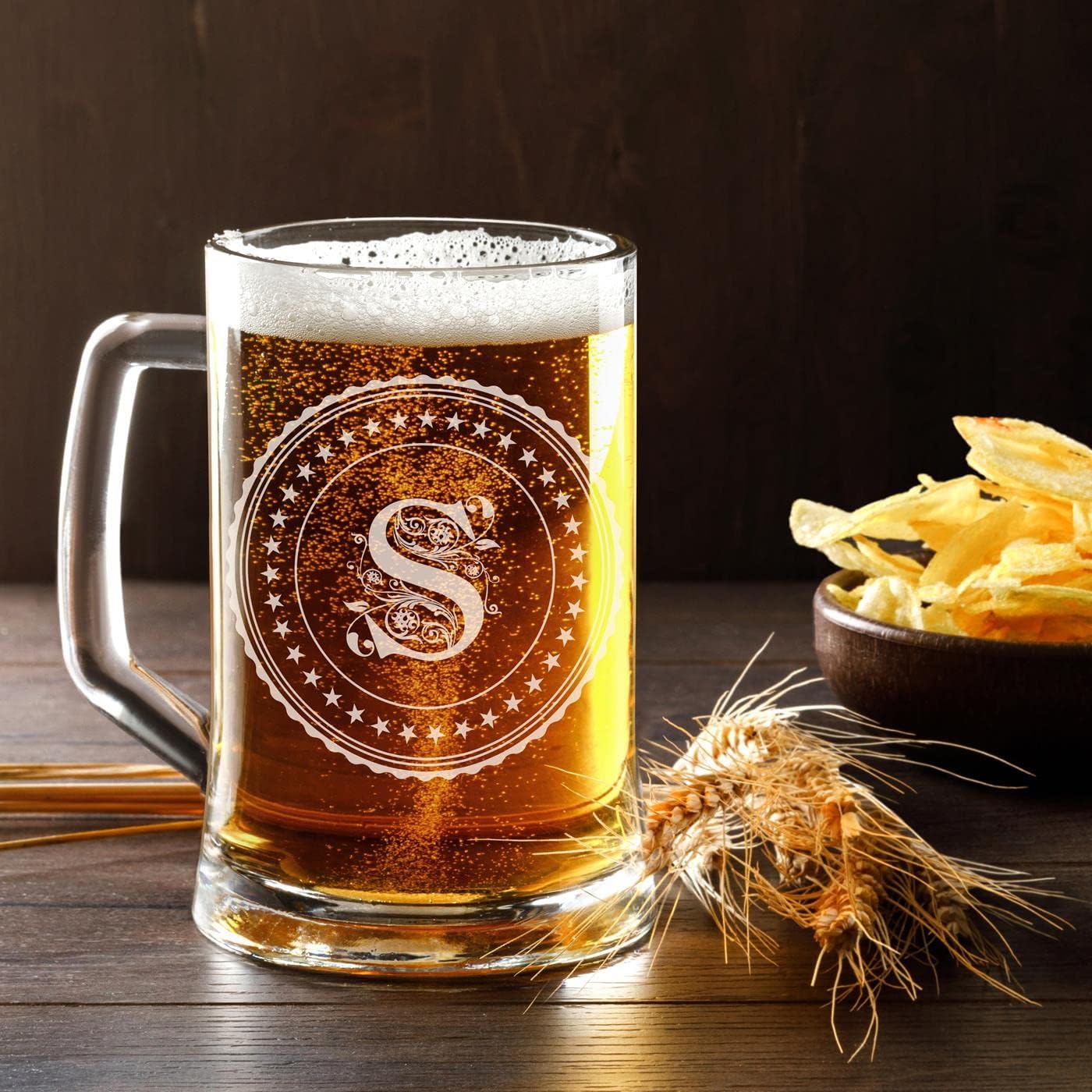 Maverton Taza de cerveza personalizada  Vaso de cerveza  Regalo para hombres  Regalo de cumpleaños para amantes de la cerveza  Vaso de cerveza para