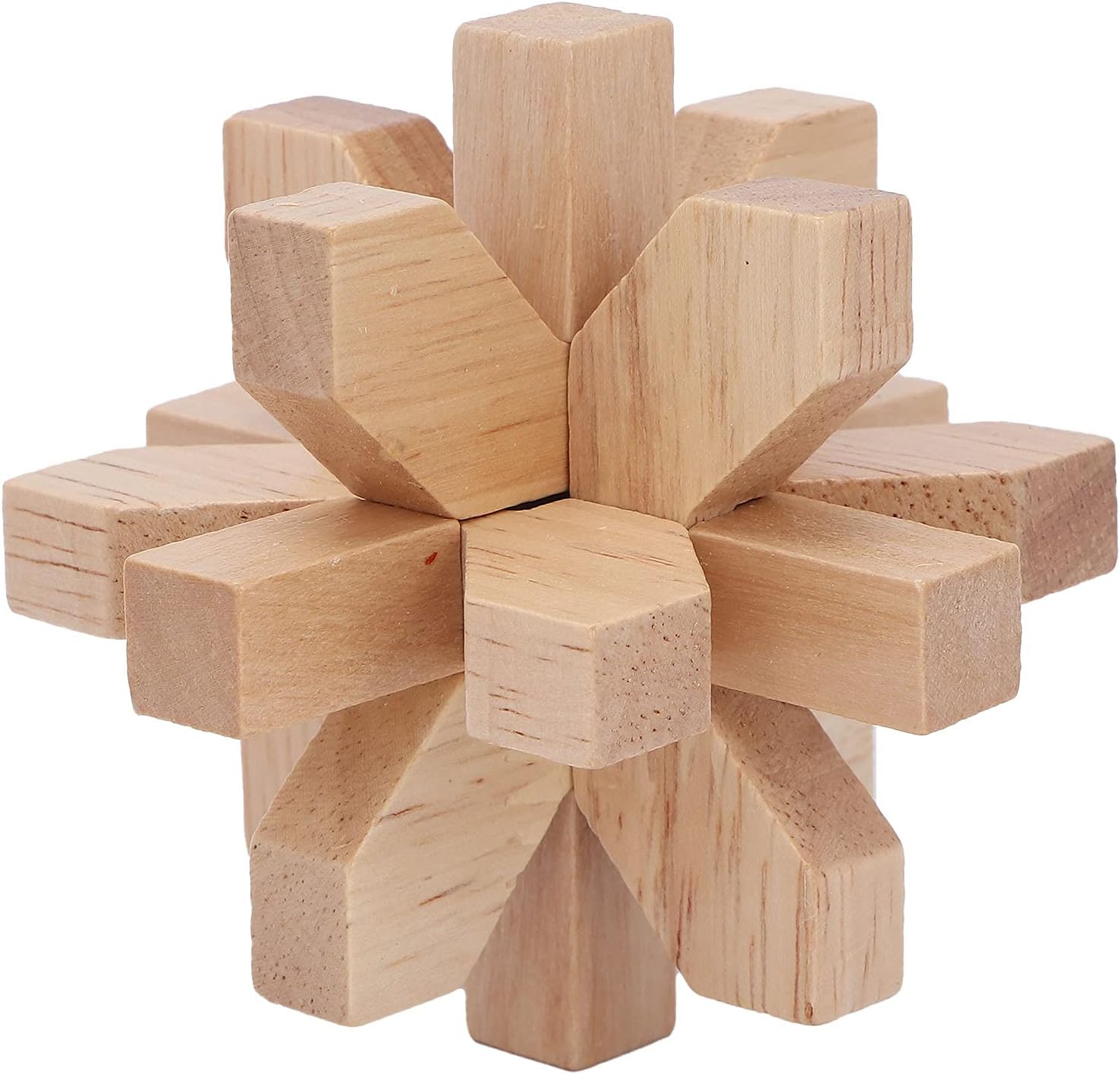 Rompecabezas de madera para el cerebro, rompecabezas de desenmarañamiento de bloqueo, rompecabezas de madera entrelazados, juguete de prueba de
