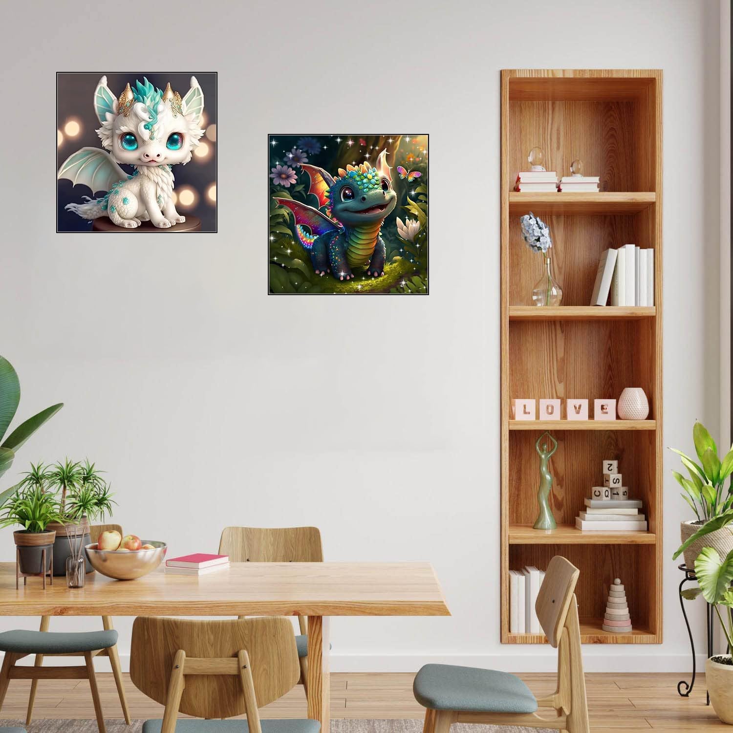 VeGuude Kits de pintura de diamantes para adultos  Paquete de 4 piezas de arte de diamantes 5D con diamantes de taladro completo, pinturas con