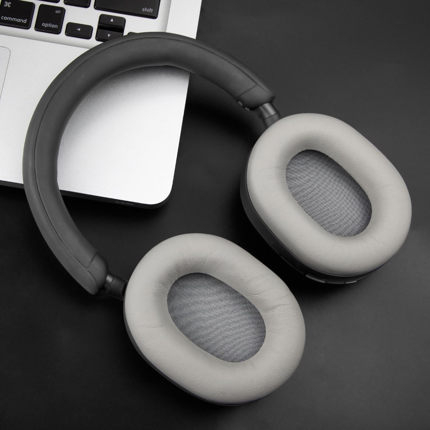 SOULWIT Almohadillas de repuesto para auriculares Sony WH-1000XM5 (WH1000XM5) con cancelación de ruido, almohadillas con piel de cordero más suave,