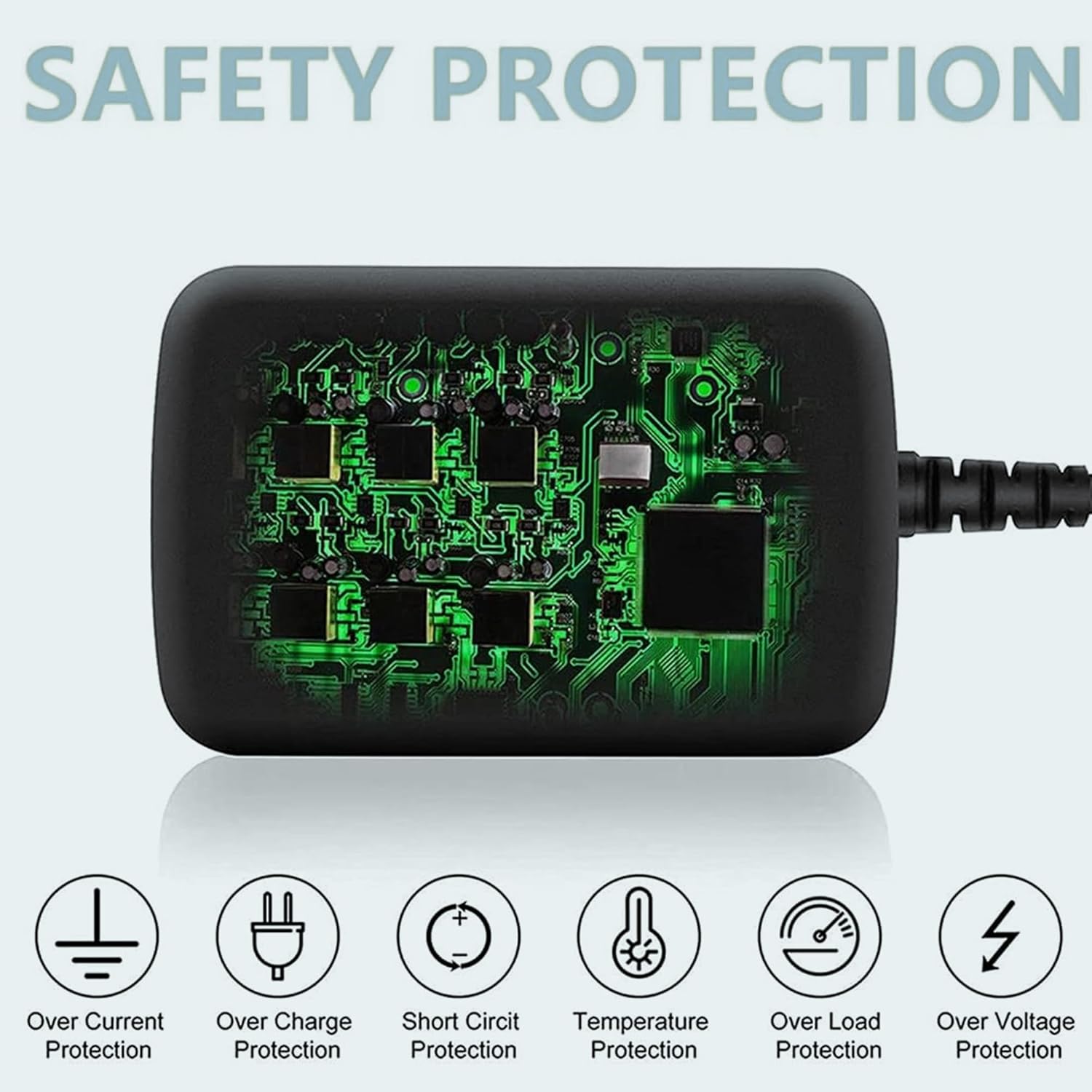 Adaptador de CA para Ingenuity Inlighten Cradling Swing Lullaby Lamb 6V Cable de alimentación