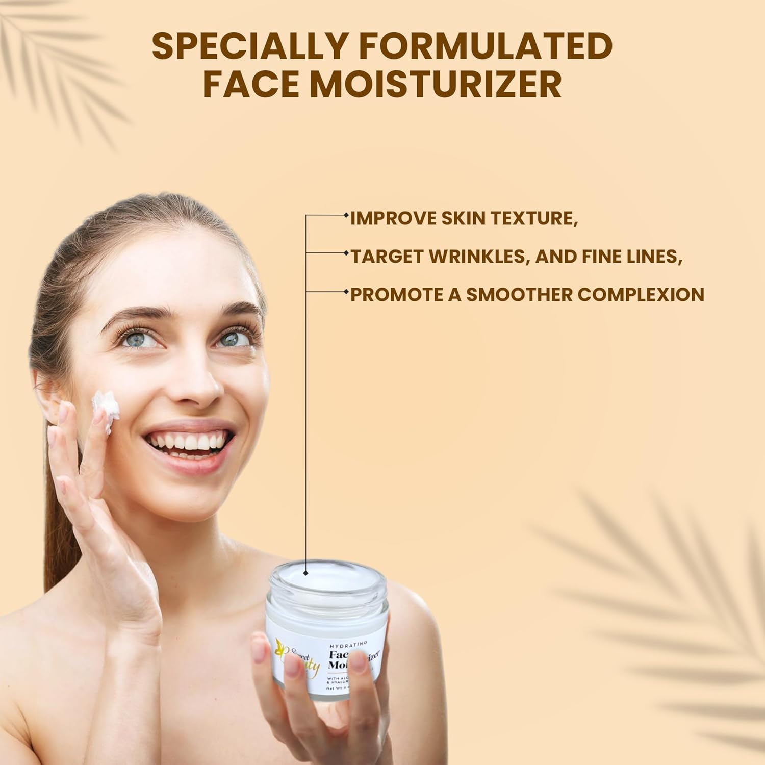 Hidratante facial hidratante diario, crema de día y noche con ácido hialurónico, vitamina E y C, humectante facial hidratante para hombres y