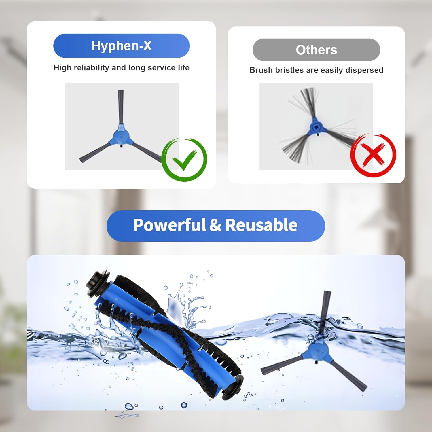 Paquete de 22 piezas de repuesto compatibles con Eufy RoboVac 11S, RoboVac 30, RoboVac 30C, RoboVac 15C, RoboVac 12, RoboVac 35C, accesorios