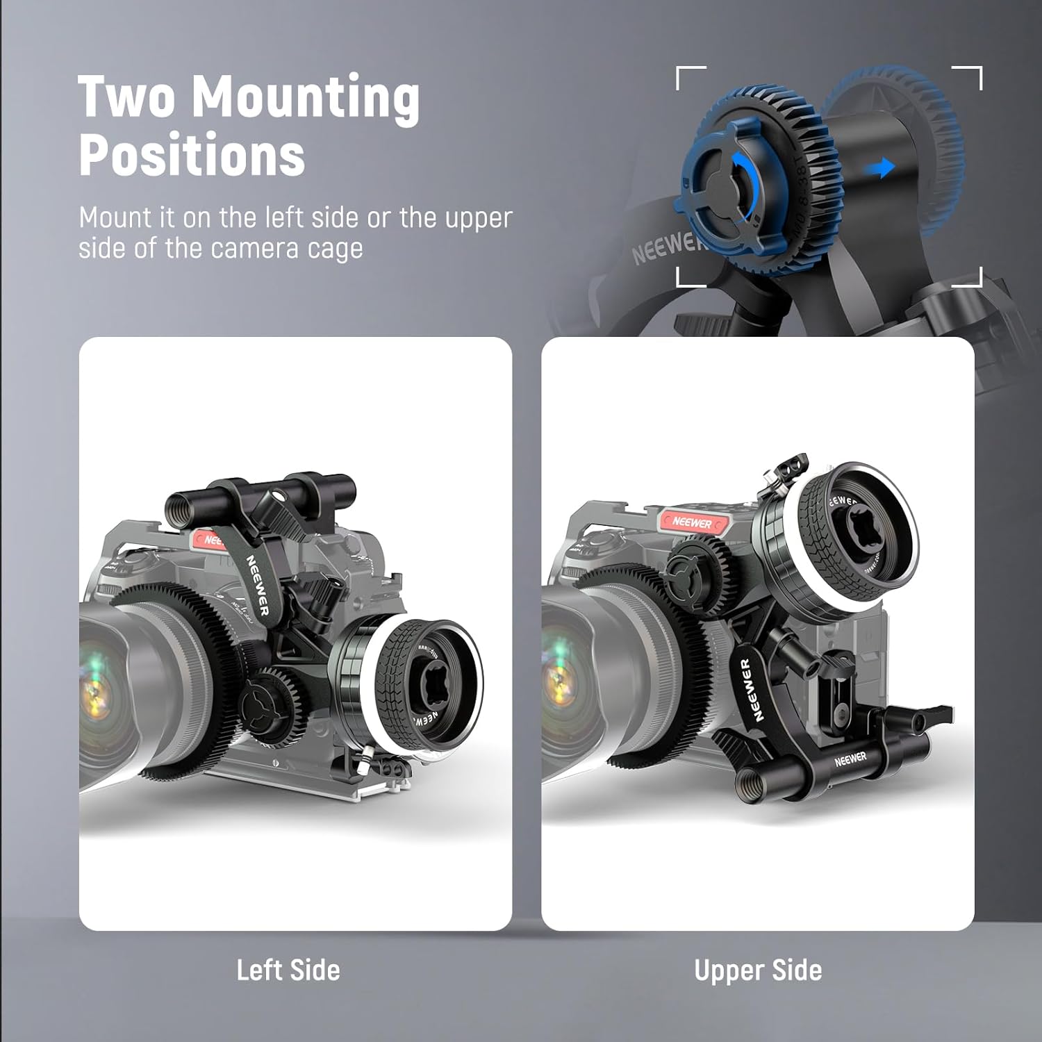 NEEWER Engranaje M0.8-38T para seguimiento de enfoque, estándar 0.8 MOD y 38 dientes compatible con SmallRig Follow Focus y NEEWER Mini Follow
