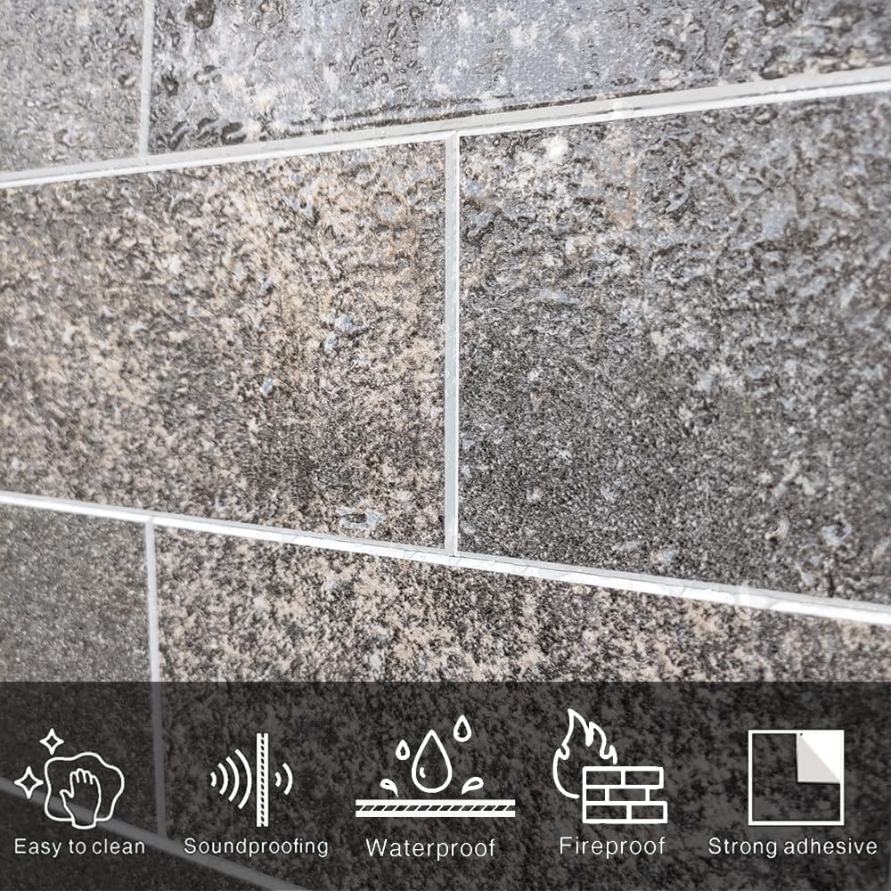 COLAMO Swatch – Azulejo rígido de metro grande de 3 x 6 pulgadas, para despegar y pegar, autoadhesivo, adhesivo en muro de cocina, superficie
