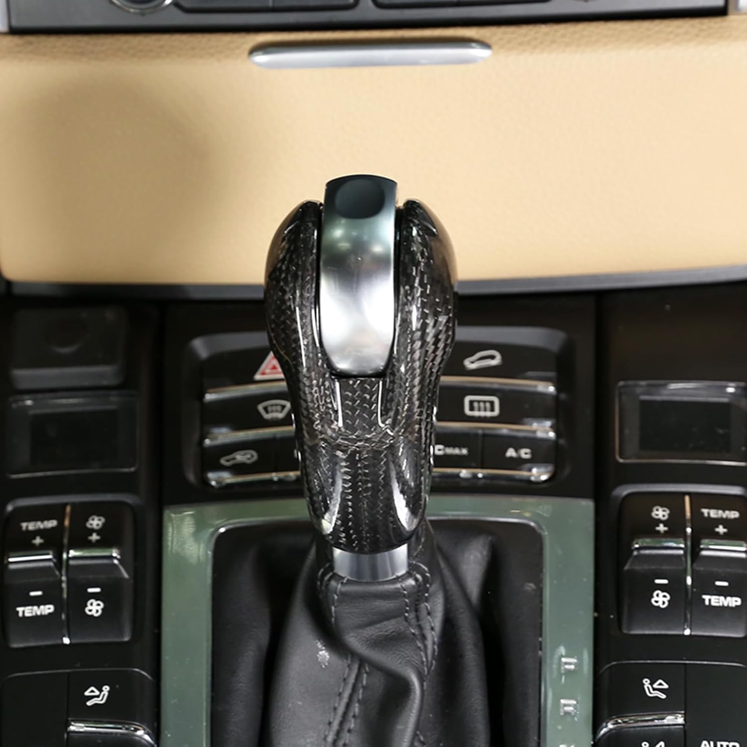 RURZTDAKM Cubierta decorativa de fibra de carbono real para coche, para Porsche Boxster Cayman Macan Panamera 911 718, accesorios para interiores de