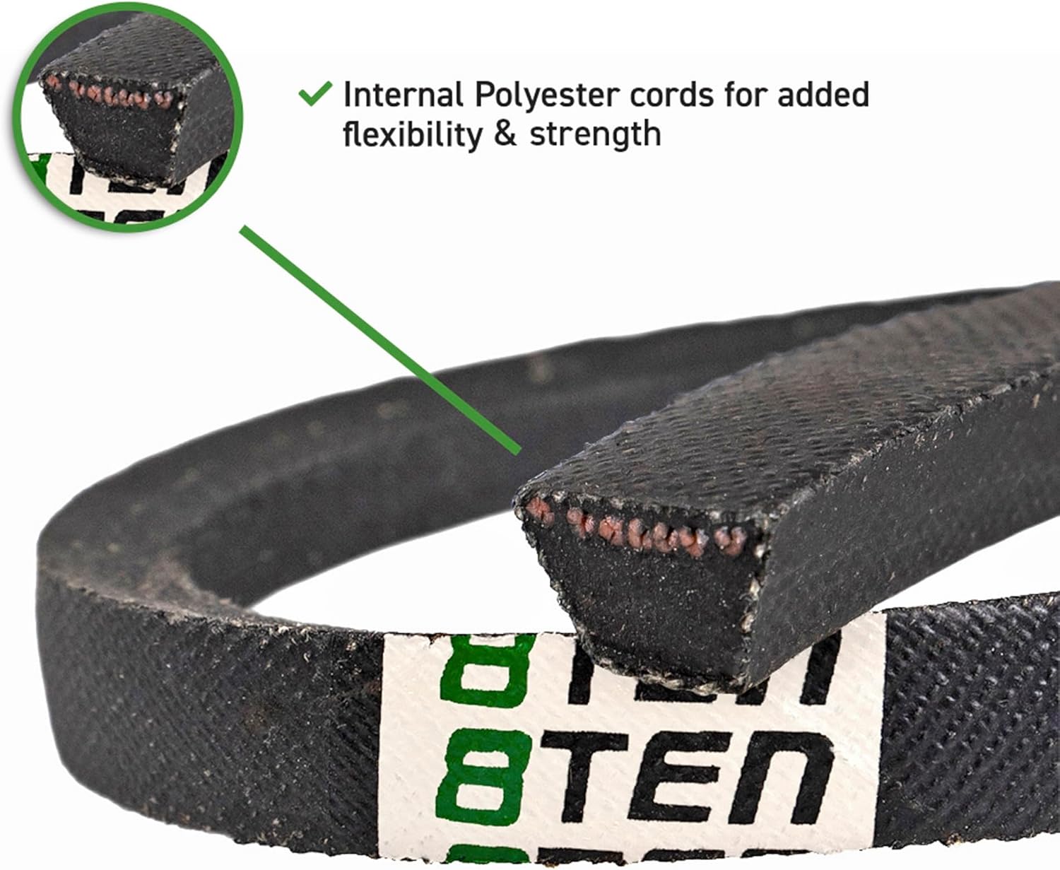 8TEN Cinturón de cubierta para AYP Husqvarna Poulan 583591101 TS238 LTH154 38 pulgadas