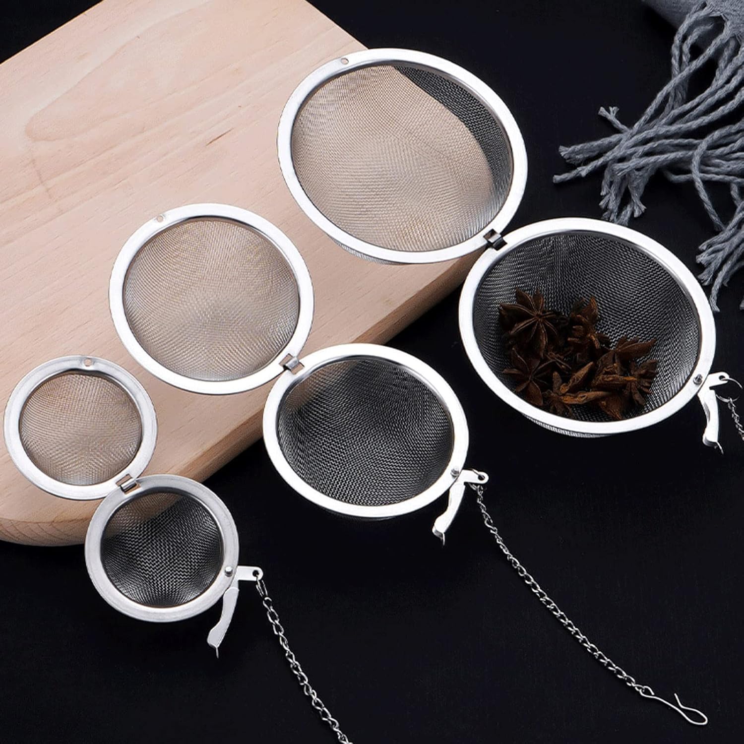 Infusor de té de 2 piezas, colador de té mejorado de 3.5 pulgadas, infusores de té de primera calidad para té suelto, té más pronunciado, bola de té