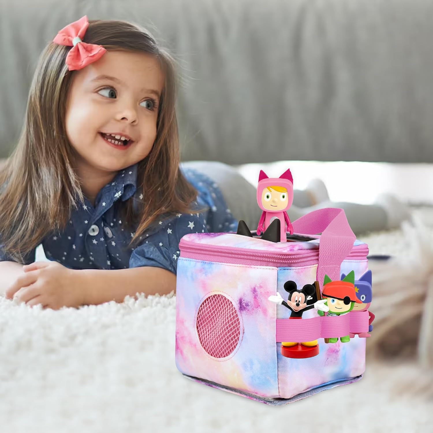 Estuche de transporte para figuras de Tonie y Toniebox, organizador para juego de iniciación Toniebox, bolsa de transporte y almacenamiento para