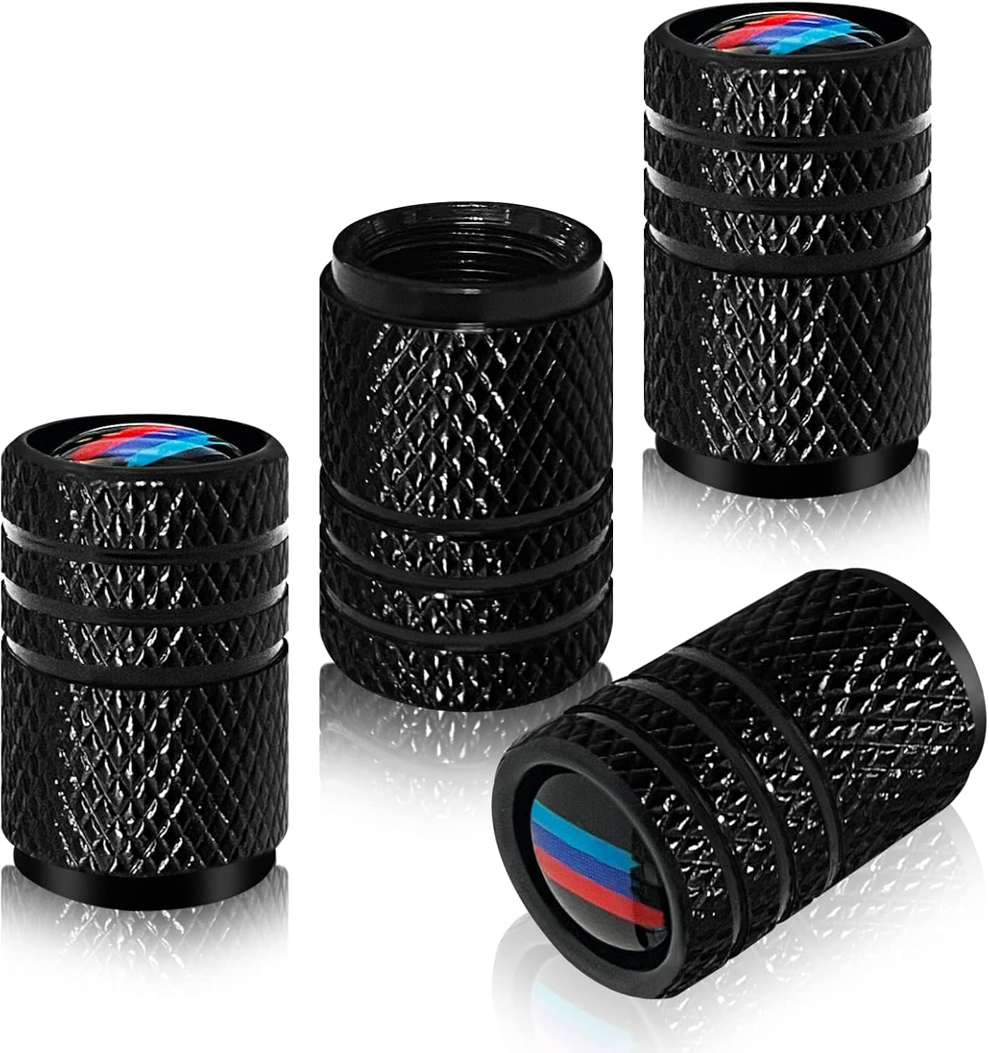 Cubierta de vástago de válvula de neumático, tapas de vástago de válvula de rueda de automóvil de metal para X1 X3 M3 M5 X1 X5 X6 Z4 3 5 7 Series,