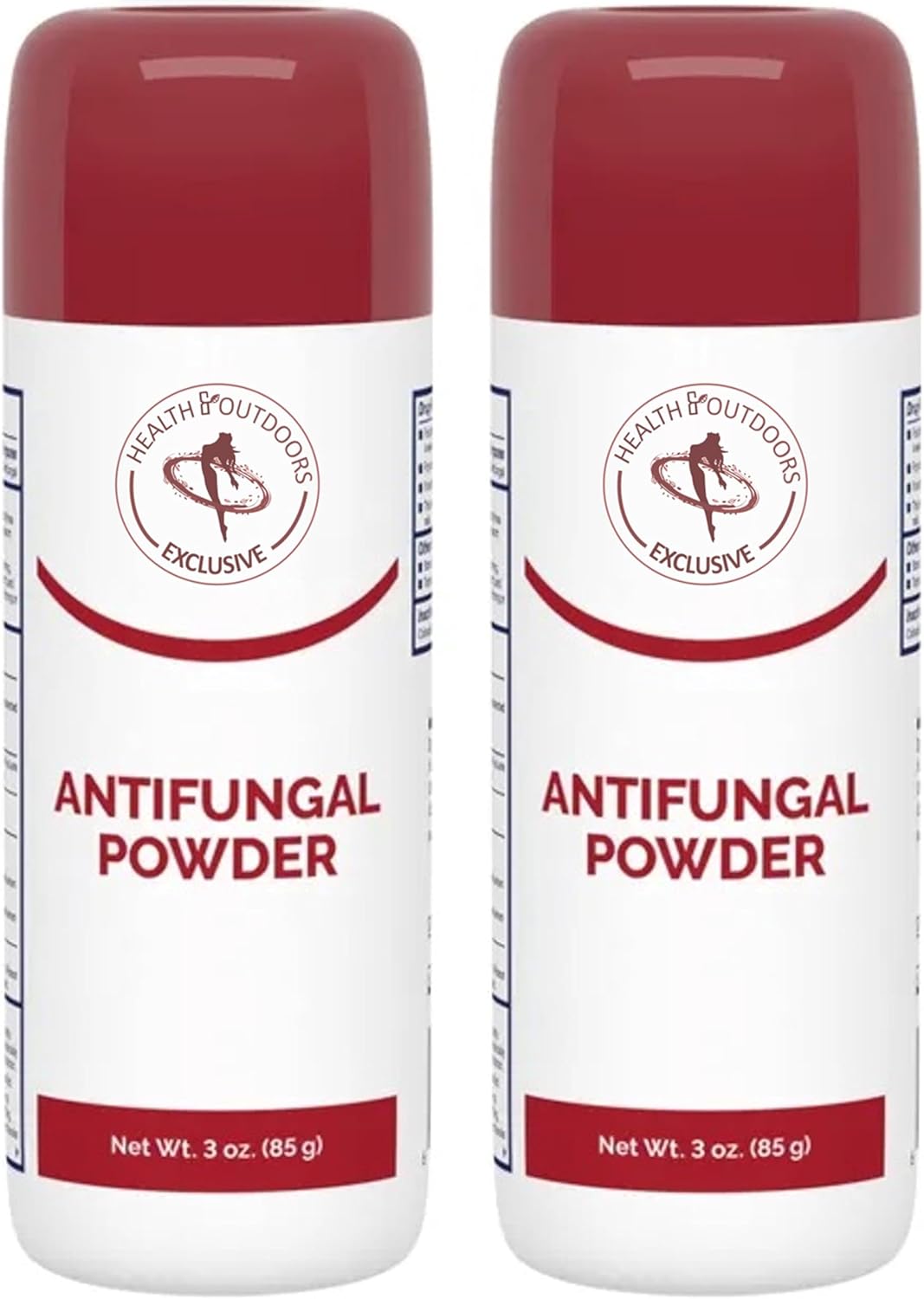 HEALTH & OUTDOORS Tubo antifúngico de 3 onzas, para infecciones fúngicas comunes, pie de atleta y tiñas, polvo tópico absorbente de humedad, paquete