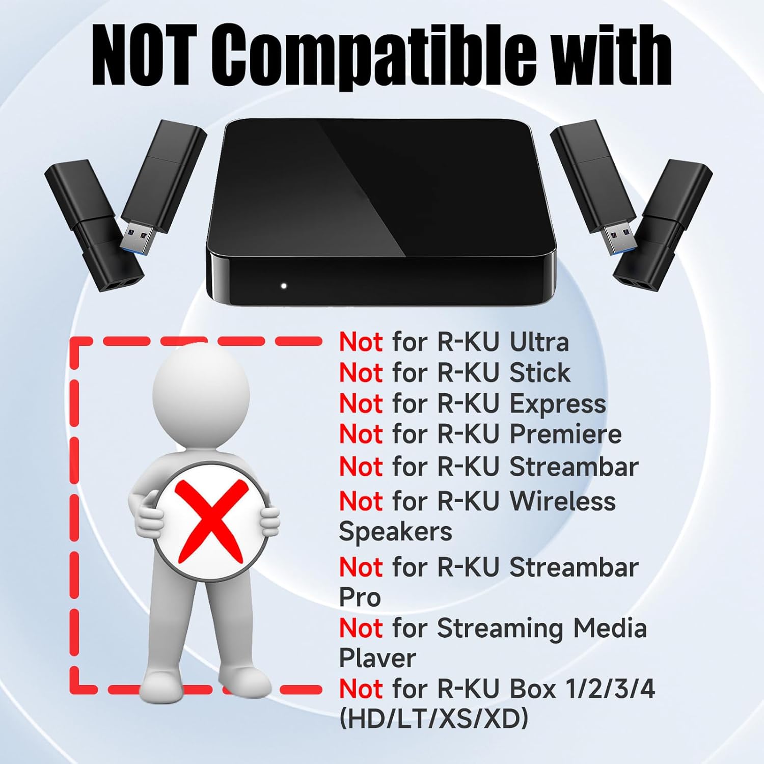 Control remoto de repuesto compatible con TCL RokuHisense RokuOnn RokuInsignia RokuElement RokuWestinghouse Roku TVNo es compatible con Roku