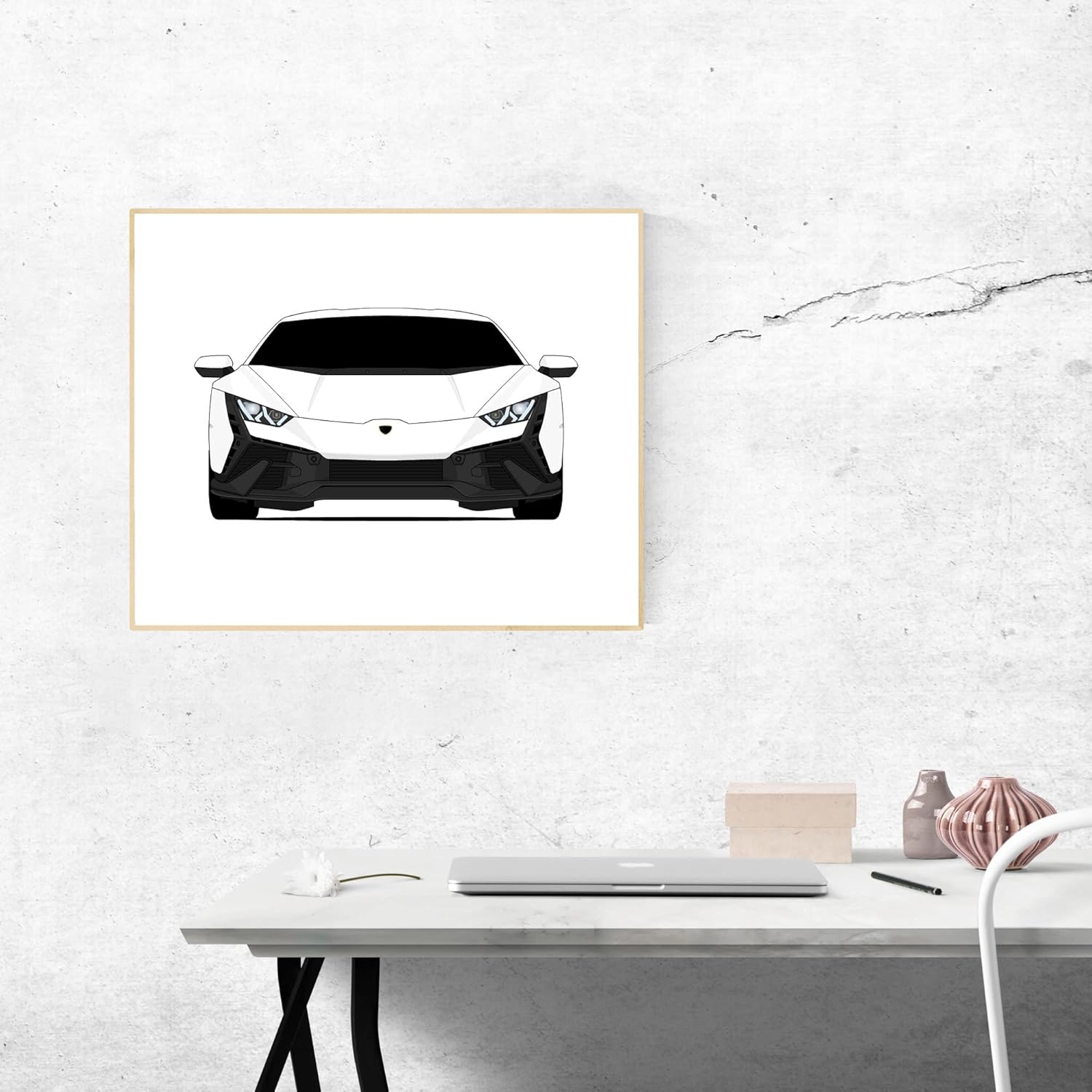 CUSTOMIZABLE COLOR Lamborghini Huracan Tecnica (2022-Present) Inspired Poster Print Wall Art Decor Handmade (Unframed)