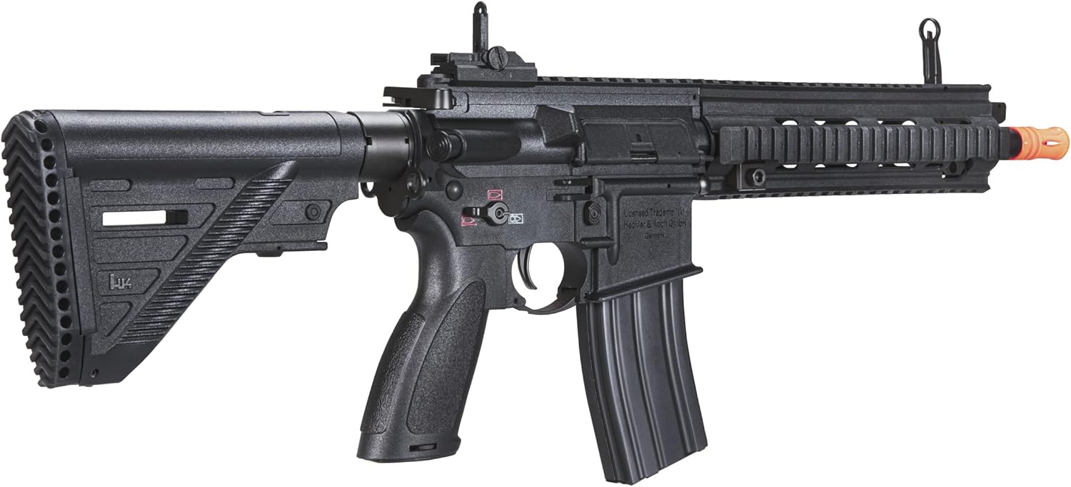 Heckler & Koch HK416 A5 Comp AEG – Pistola de aire comprimido BB de 0.236 in, negro, multicolor, tamaño único
