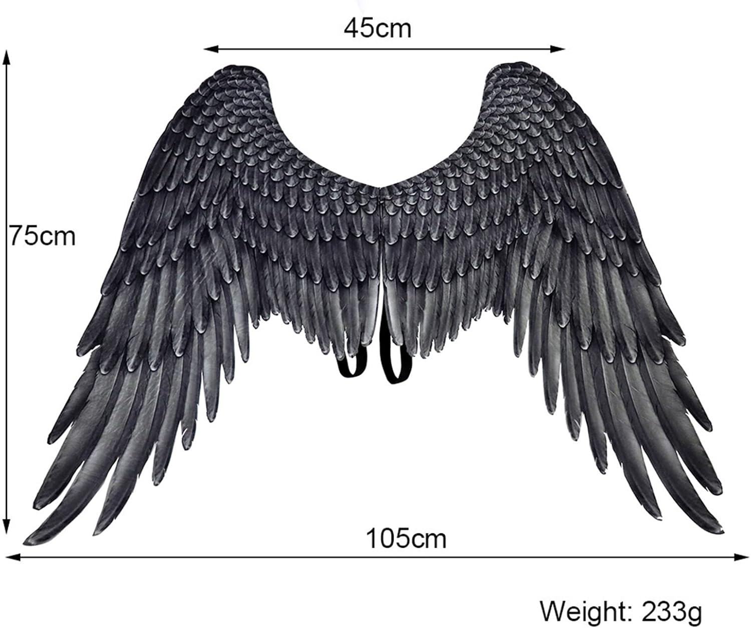 Halloween 3D Angel Devil Big Wing Creative Carnival Cosplay Disfraces Performance Prop alas de plumas para fiestas de Halloween suministros
