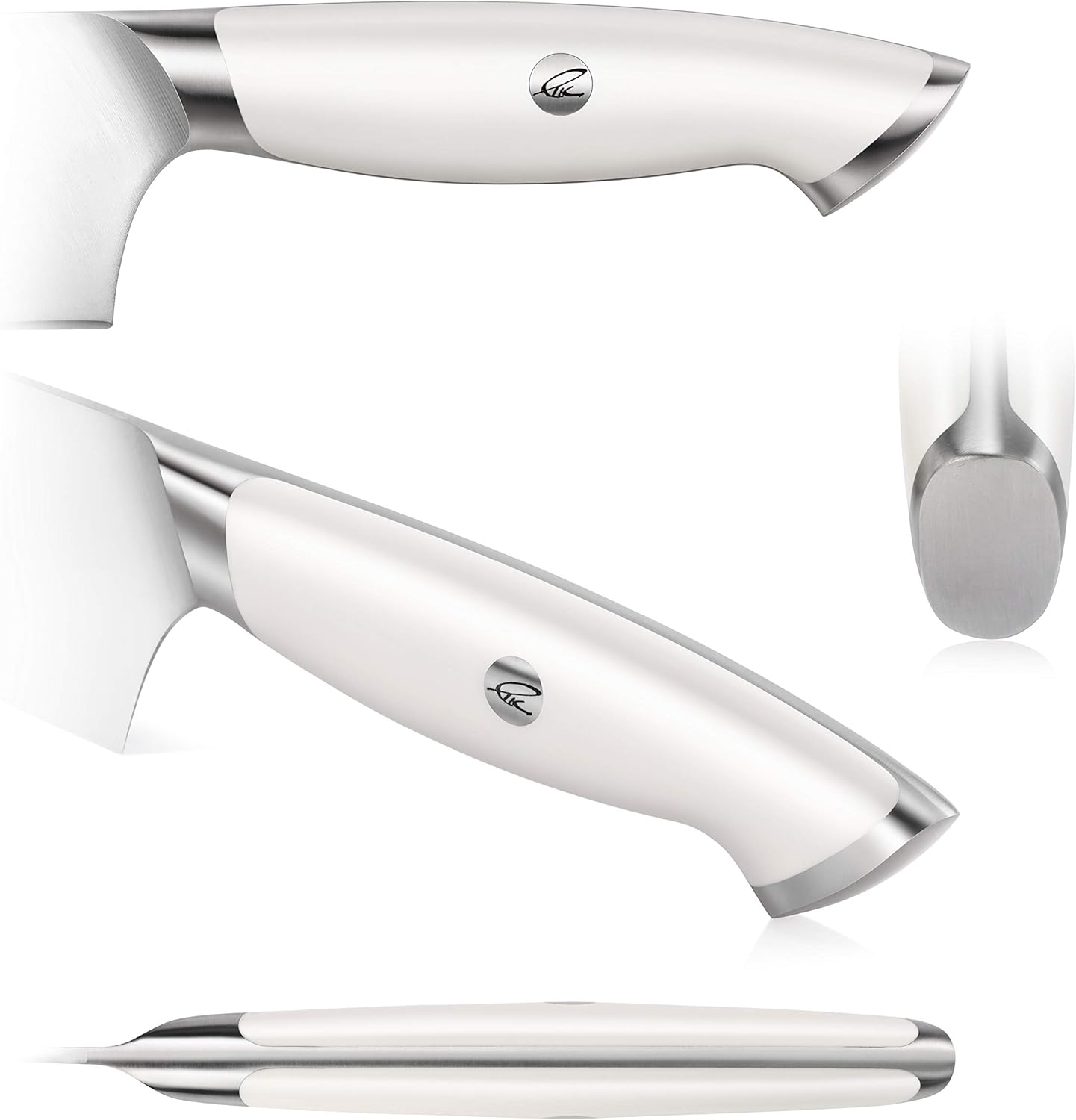 Cangshan Thomas Keller Signature Collection – Cuchillo de deshuesar de acero forjado en polvo sueco, 6 pulgadas, color blanco