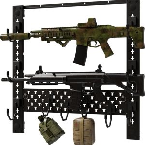 Estantes para armas de pared, estante horizontal de acero resistente para rifle de espada, estante de almacenamiento para cinturón de casco de Estantes para armas de pared, estante horizontal de acero resistente para rifle de espada, estante de almacenamiento para cinturón de casco de