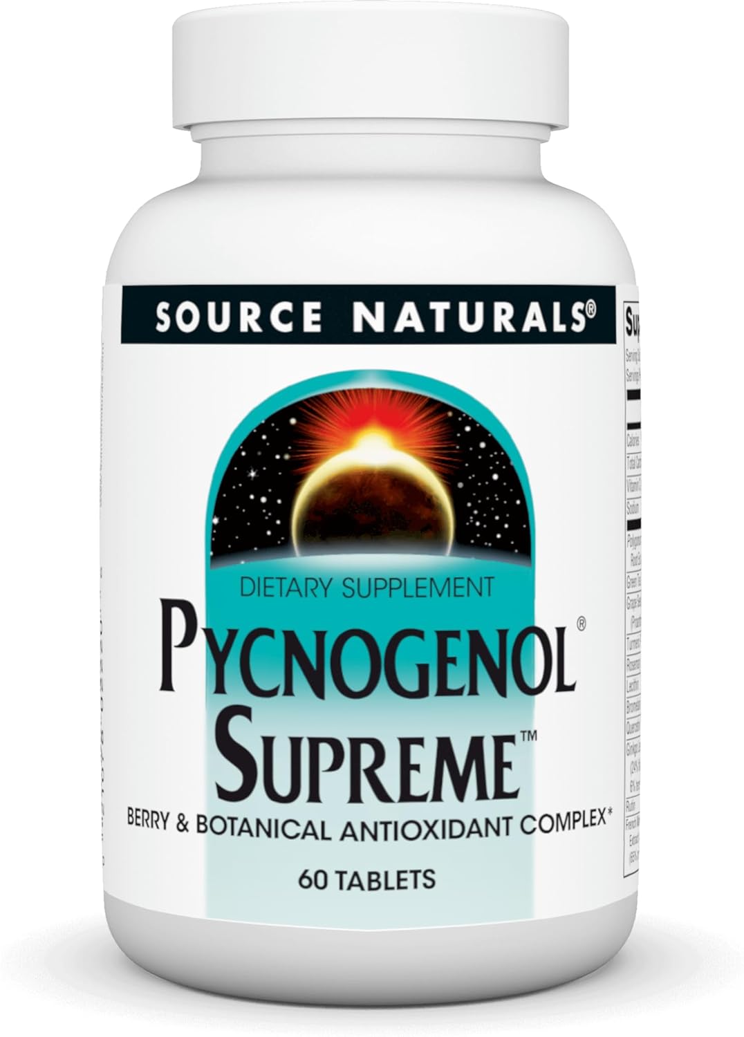 Source Naturals Pycnogenol Supreme, Berry & Botanical Antioxidant Complex, 60 Tabletas