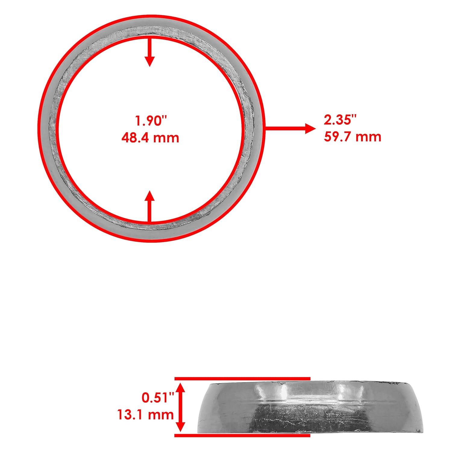 Caltric Junta de silenciador compatible con Polaris Xplorer 400 4×4 1999-2002