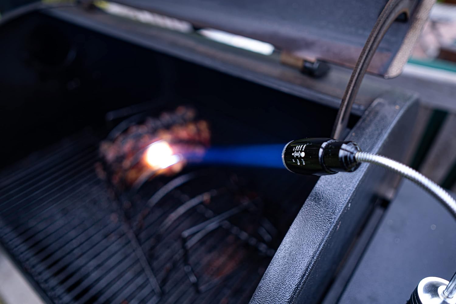 BBQ Dragon  Luces LED magnéticas para parrilla  Paquete de 2  Aluminio resistente al calor  Base magnética de alta potencia  Cuello de cisne