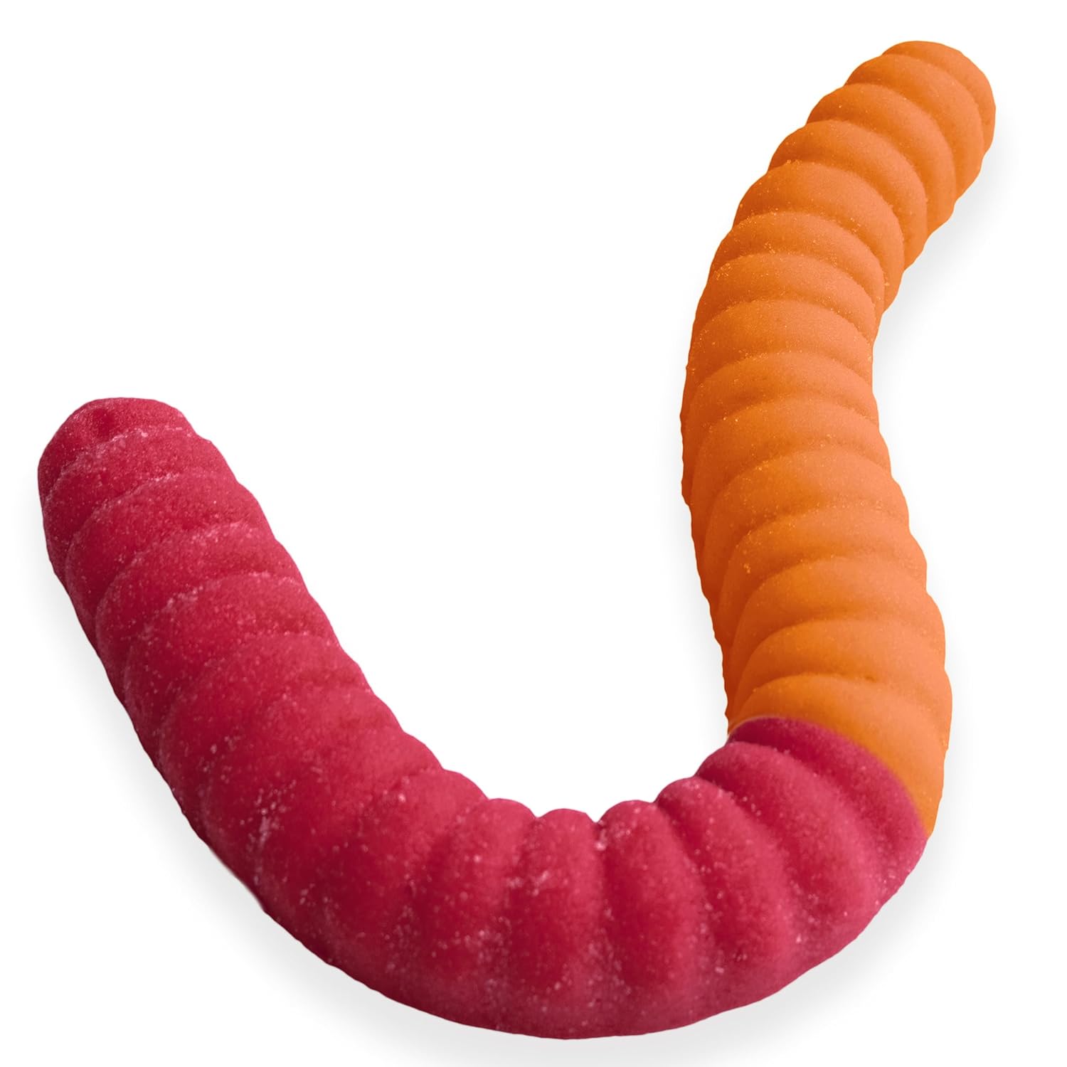 Gusano de gomita gigante agrio  Caramelo de gomita grande de 2 libras con gran sabor picante de GGB Candies (cerezanaranja)