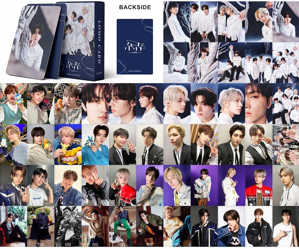 ENHYPEN YOU Tarjetas fotográficas 55 piezas 2023 nuevo álbum YOU Lomo Cards Kpop mercancía regalo para fanáticos niños niñas ENGENE-C