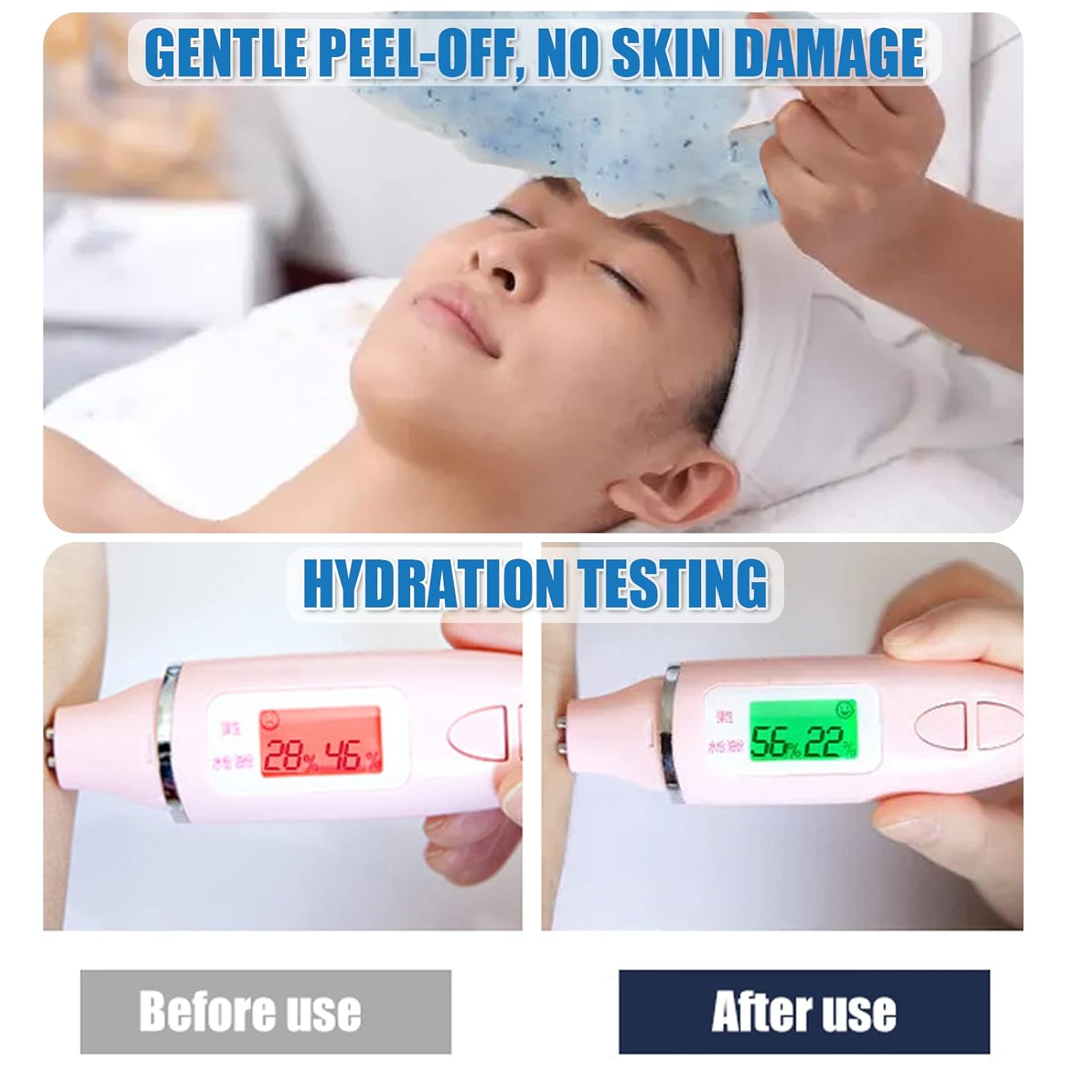 Mascarilla de gelatina, mascarillas faciales de gelatina profesional para tratamientos faciales, máscara de gelatina en polvo para el cuidado de la