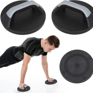 Travigo Juego de tablas de equilibrio de disco de resistencia de látex con bolsa, barras antideslizantes para ejercicios de piso, flexiones Travigo Juego de tablas de equilibrio de disco de resistencia de látex con bolsa, barras antideslizantes para ejercicios de piso, flexiones