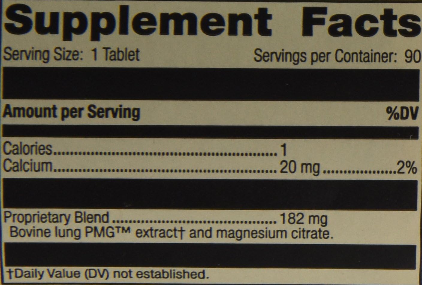 Standard Process Inc, Pneumotrophin PMG 90 Tabs