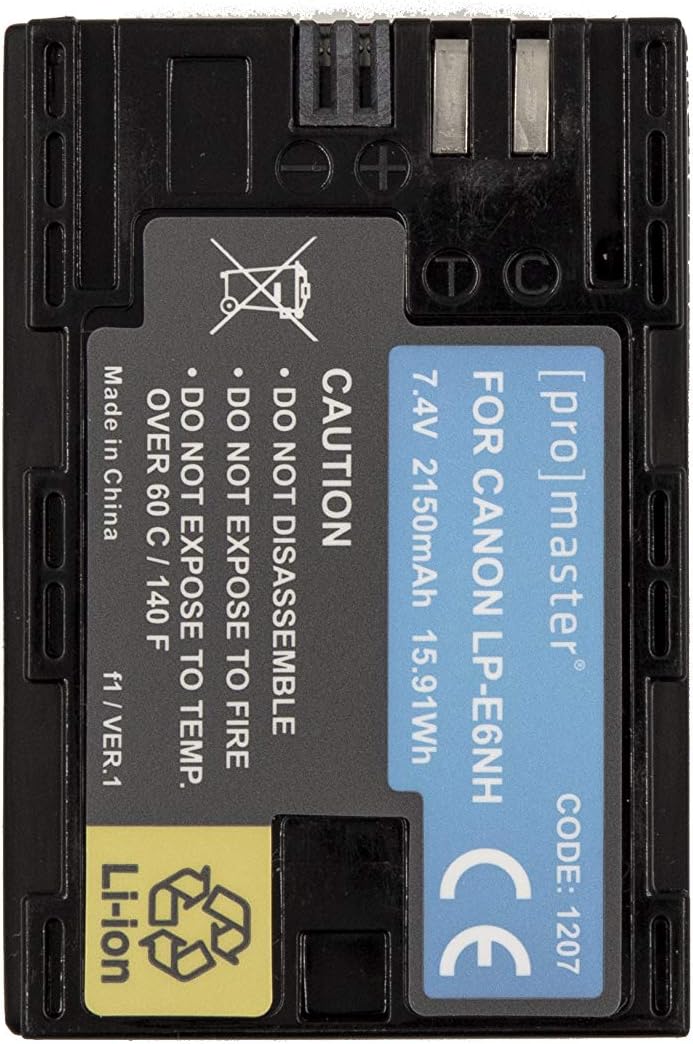 ProMaster Batería de iones de litio para Canon LP-E6NH (modelo 1207)