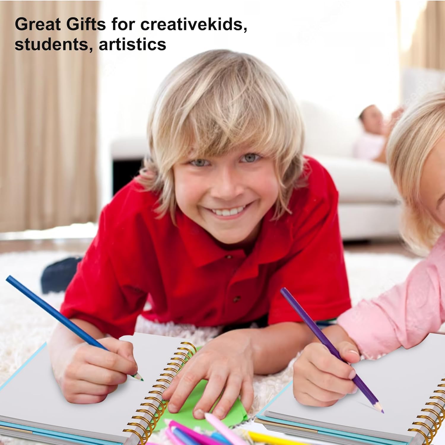 Yoment Cuaderno de bocetos de 5.5 x 8.5 pulgadas para dibujar pequeño en espiral para niños, cuaderno de bocetos de tapa dura (68 libras3.53 ozm),