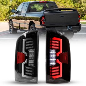 Luces traseras secuenciales LED para Dodge Ram 1500 2002-2006 y Dodge Ram 2500 3500 2003-2006, conjunto de luces traseras LED completas con señales Luces traseras secuenciales LED para Dodge Ram 1500 2002-2006 y Dodge Ram 2500 3500 2003-2006, conjunto de luces traseras LED completas con señales