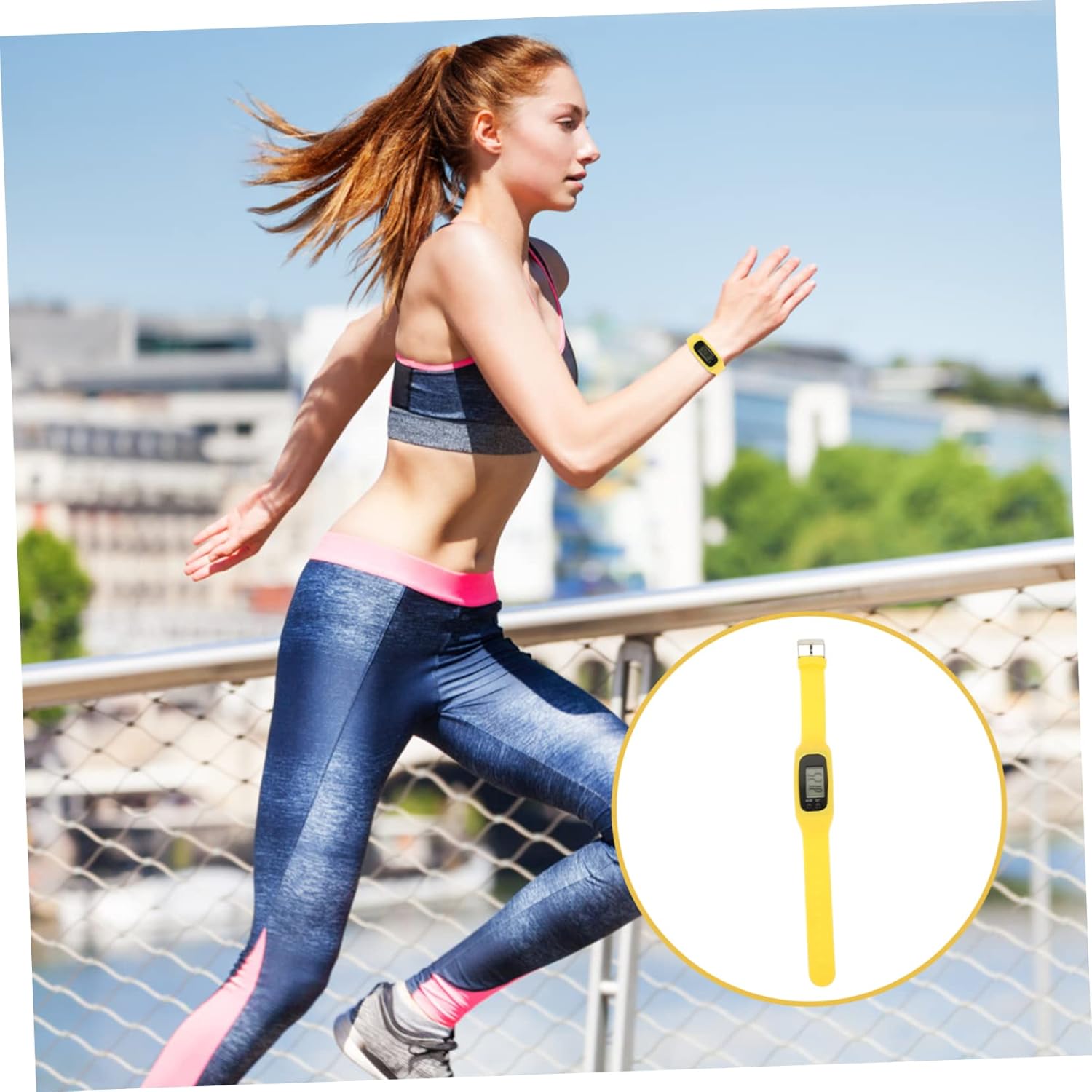 Rastreador de pulsera para niños, relojes inteligentes para niños, pulsera de silicona, reloj de contador de pasos, relojes para mujer, contador de