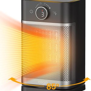 Cegsin Calentador de espacio, calentadores eléctricos portátiles oscilantes de 85 para uso en interiores, calor de seguridad rápido PTC de 1400 W, Cegsin Calentador de espacio, calentadores eléctricos portátiles oscilantes de 85 para uso en interiores, calor de seguridad rápido PTC de 1400 W,