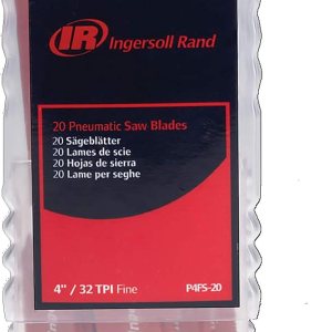 Ingersoll Rand P4FS-20 Hojas de sierra recíproca de aire, paquete de 20, 4 pulgadas 32 TPI finas para sierras alternantes de aire de vástago Ingersoll Rand P4FS-20 Hojas de sierra recíproca de aire, paquete de 20, 4 pulgadas 32 TPI finas para sierras alternantes de aire de vástago