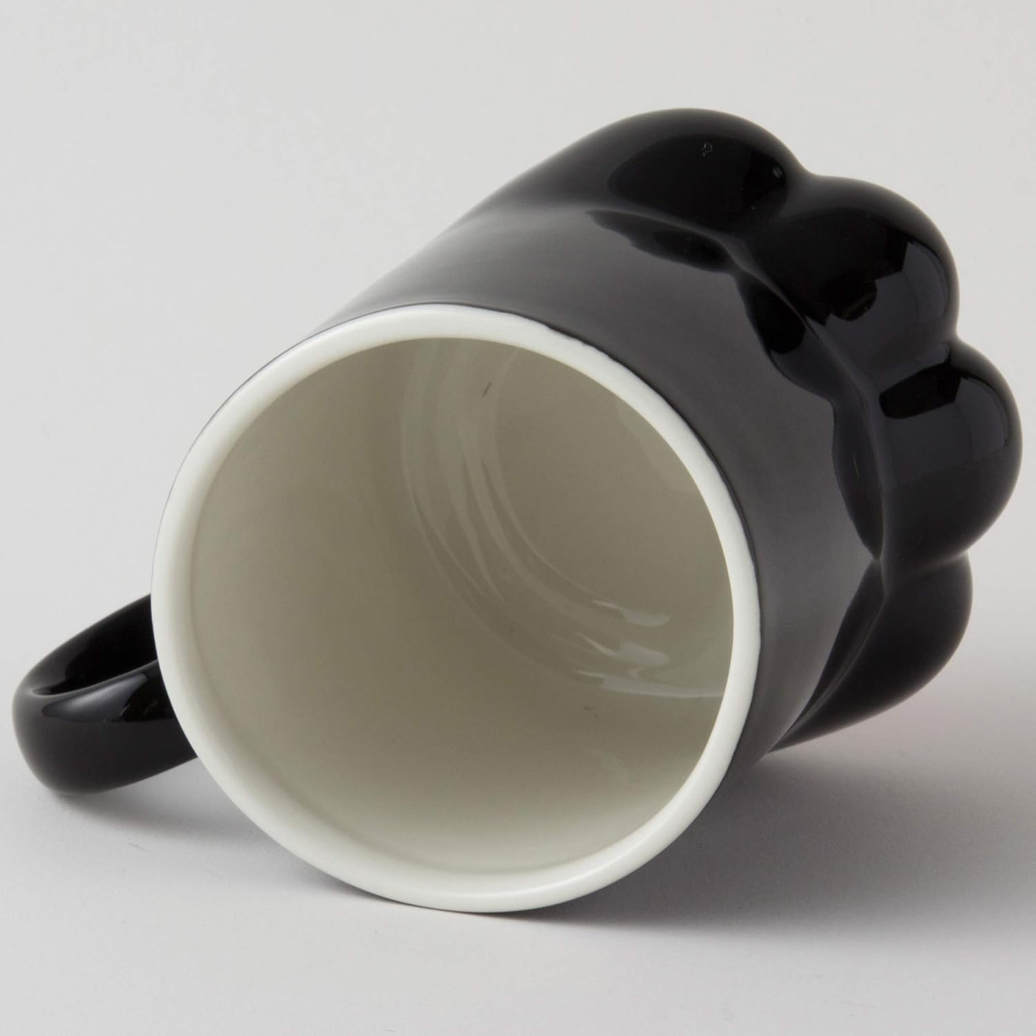 Sunart SAN2235-1 Lindo Vajilla, Paw in Cat, Taza de gato negro, 8.8 fl oz (250 cc), Negro