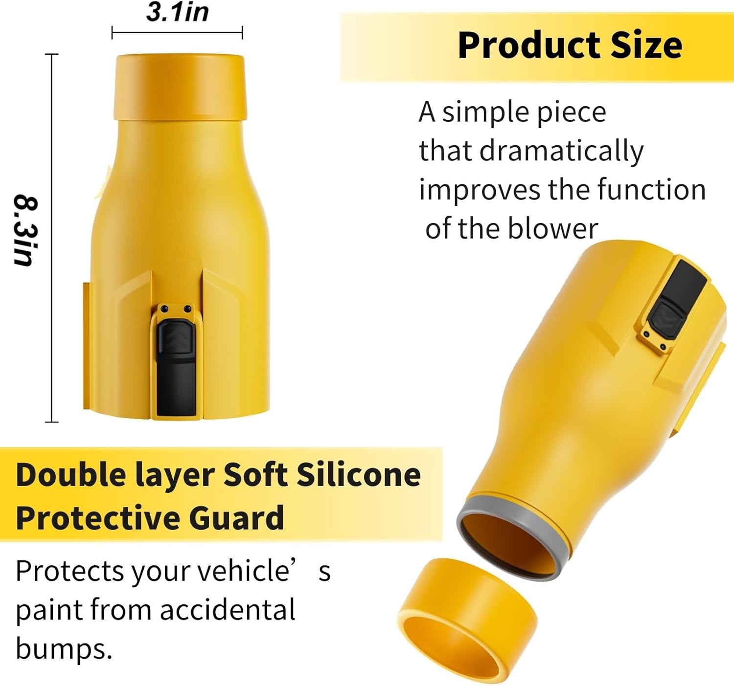 Boquilla sopladora de hojas para Dewalt 60V MAX soplador de hojas (DCBL772X1 DCBL772B DCMBA572N), boquilla de secado de coche para Dewalt 60V –