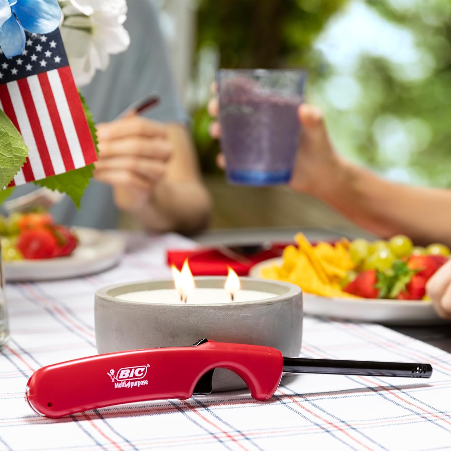 BIC Encendedores multiusos de edición americana, varita de metal larga y duradera, ideal para velas, parrillas y chimeneas, colores surtidos, 20