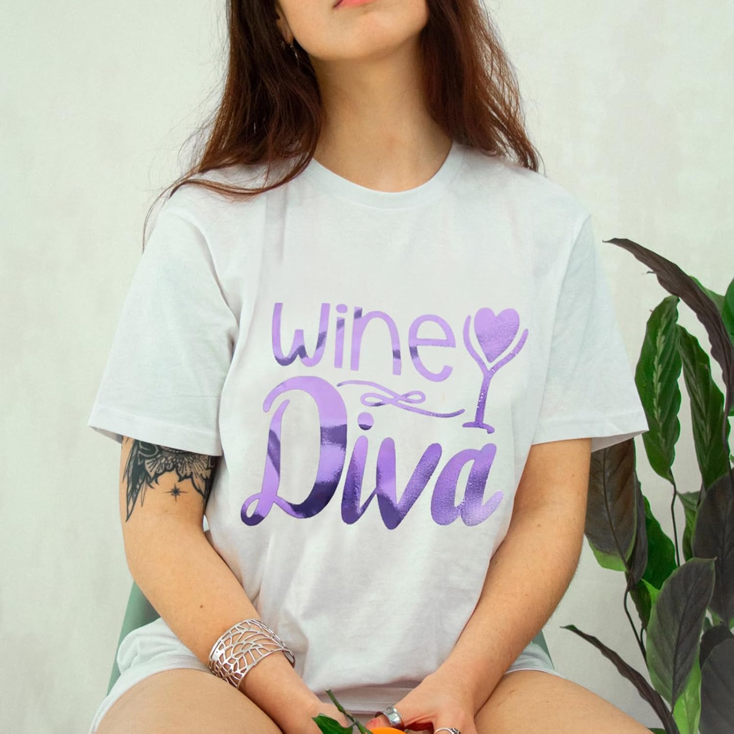 WRAPXPERT Rollo de vinilo metálico suave de transferencia de calor, cromado, de 12 x 5 pies, vinilo para planchar para camisas, fácil de cortar y